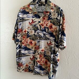 Guess floral Hawaiian shirt